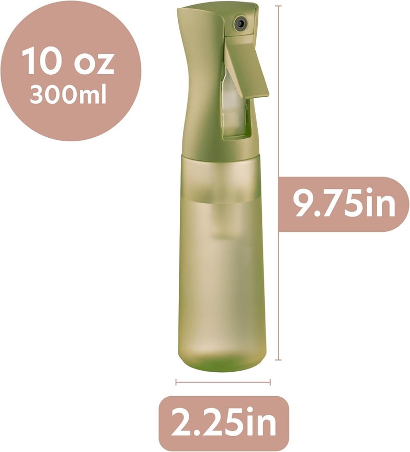 MIGHTY STRONG 10 OZ Continuous Spray Bottles - Ultra Fine Mist Sprayer | Water Spray Bottle For Hair Stuff, Mister Spray Bottle For Plants Mister | Hair Spray Bottles For Hairstyling, Cleaning, Salons - Image 2